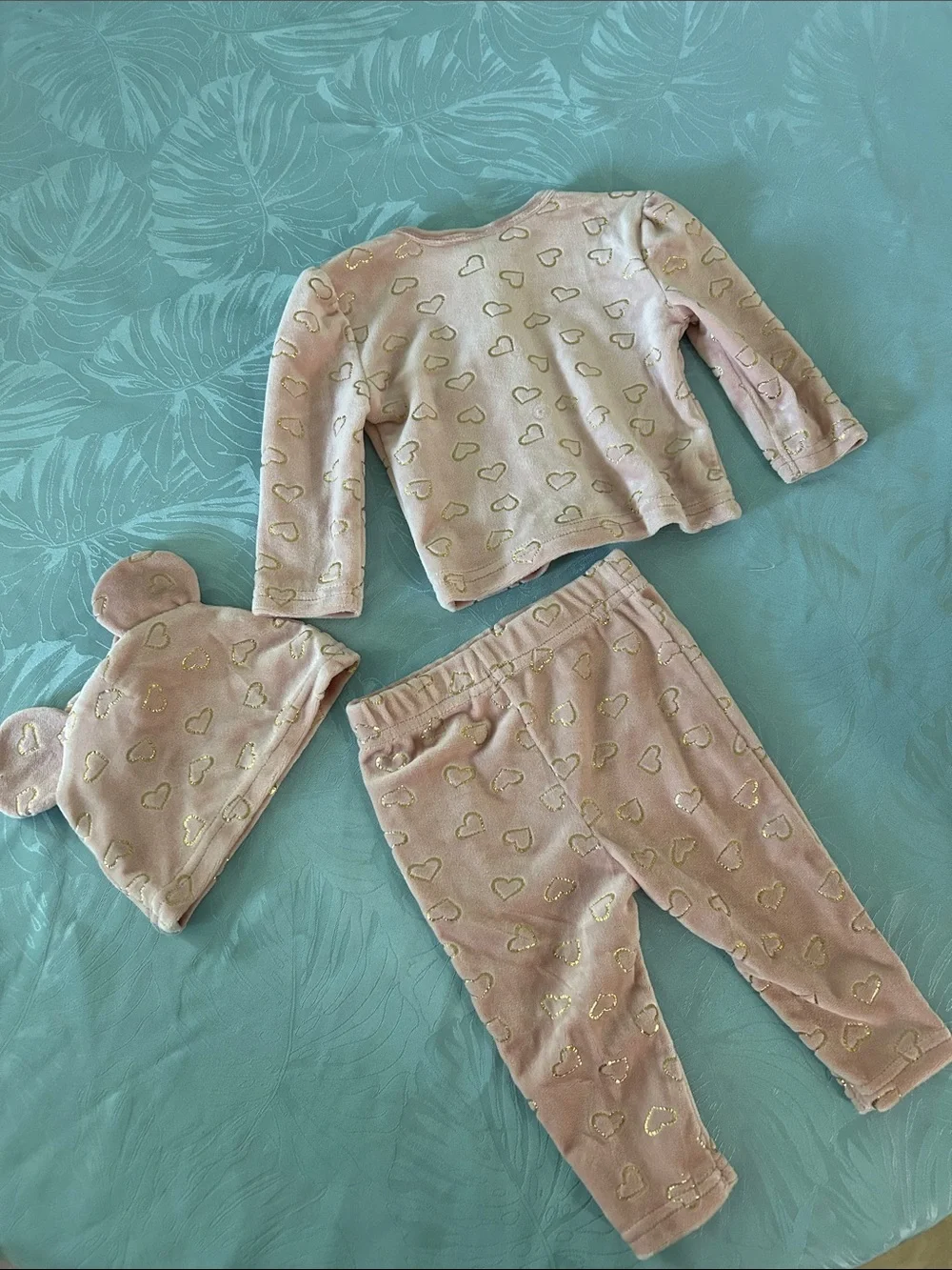 Disney Pink Minnie Mouse 3-Piece Plush Pajama Set